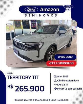 FORD TERRITORY 1.5 ECOBOOST GTDI GASOLINA TITANIUM AUTOMÁTICO FORD TERRITORY 1.5 ECOBOOST GTDI GASOLINA TITANIUM AUTOMÁTICO